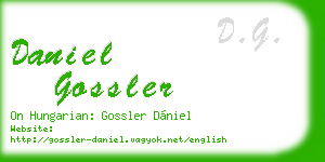 daniel gossler business card